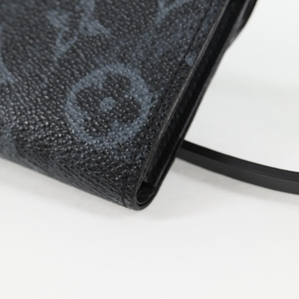 Louis Vuitton Cross Card Holder Limited Edition Monogram Pastel Noir Black Canvas Clutche & Pouche Bag (Pre-Owned)