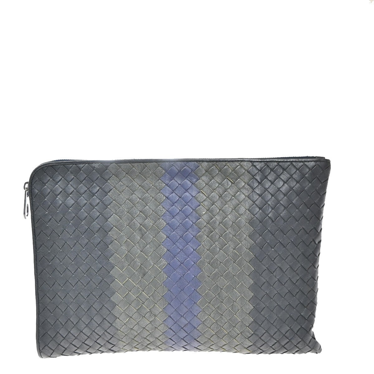 Bottega Veneta Portfolio Pouch Intrecciato Nappa Multicolour Leather Clutche & Pouche Bag (Pre-Owned)