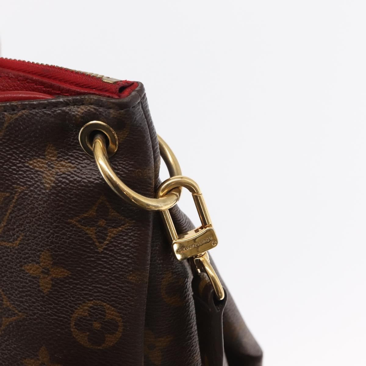 Louis Vuitton Pallas Tote Monogram Canvas With Leather Brown Canvas Tote Bag Bag (Pre-Owned)