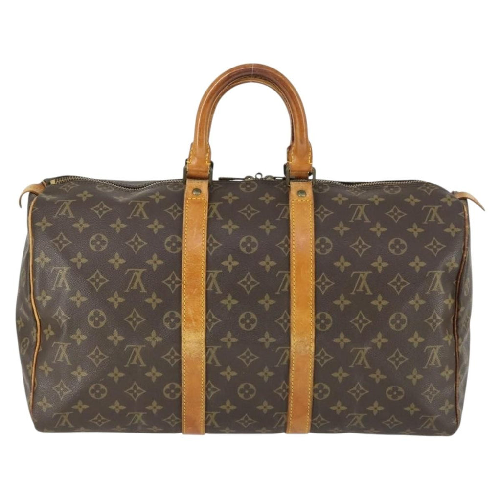 Louis Vuitton Keepall Bag Monogram Canvas Brown Canvas Travel Bag Bag (Pre-Owned)