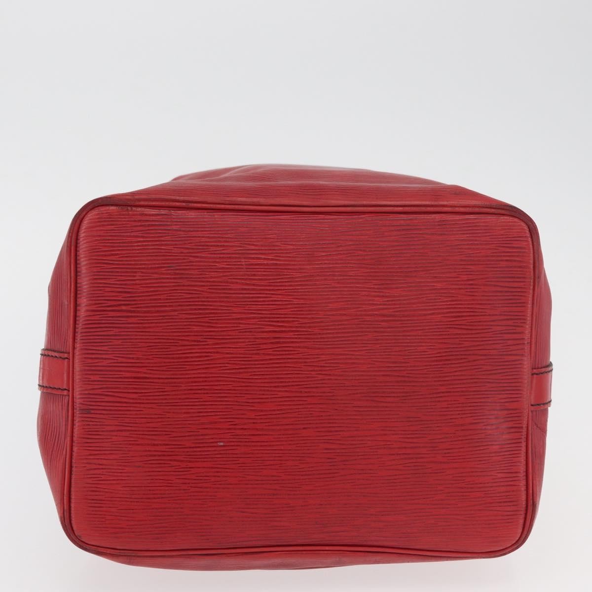 Louis Vuitton Petit Noe Handbag Epi Leather Red Leather Shoulder Bag Bag (Pre-Owned)