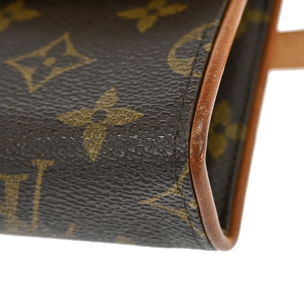 Louis Vuitton Florentine Pochette Monogram Canvas Brown Canvas Crossbody Bag Bag (Pre-Owned)