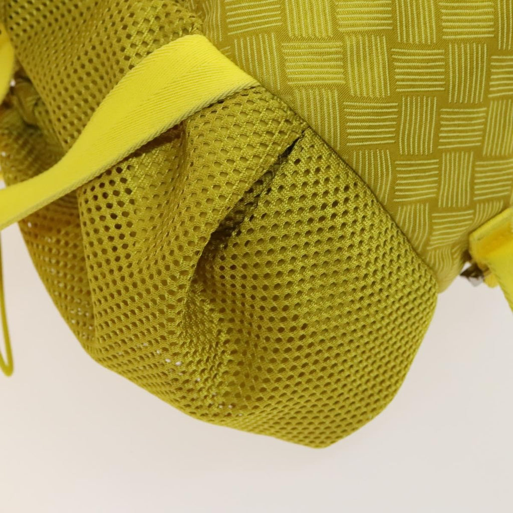 Bottega Veneta Vintage Backpack Nylon Yellow Nylon Backpack Bag (Pre-Owned)