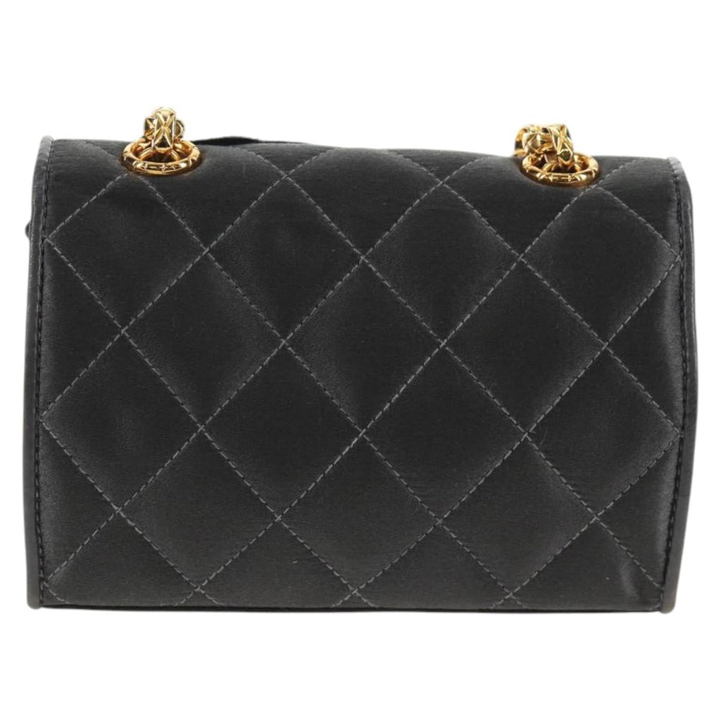 Chanel Vintage Camellia Flap Bag Satin Gray Satin Clutche & Pouche Bag (Pre-Owned)