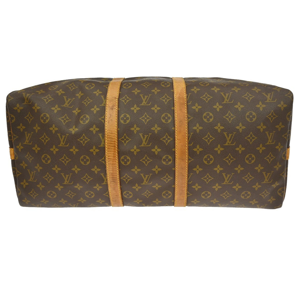 Louis Vuitton Keepall Bag Monogram Canvas Brown Canvas Travel Bag Bag (Pre-Owned)