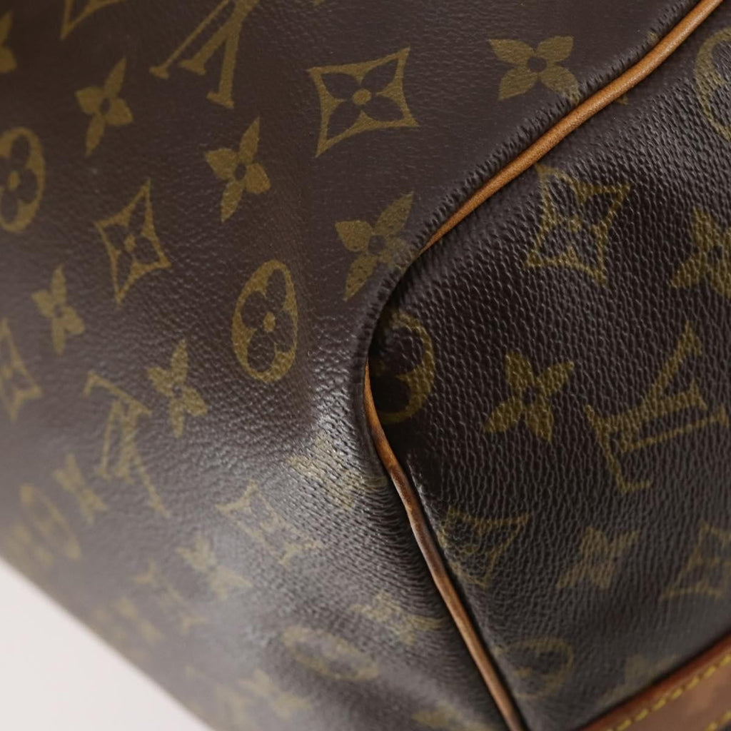 Louis Vuitton Keepall Bandouliere Bag Monogram Canvas Brown Canvas Travel Bag Bag (Pre-Owned)