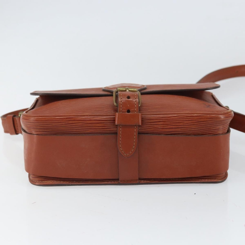 Louis Vuitton Cartouchiere Handbag Epi Leather Brown Leather Shoulder Bag Bag (Pre-Owned)