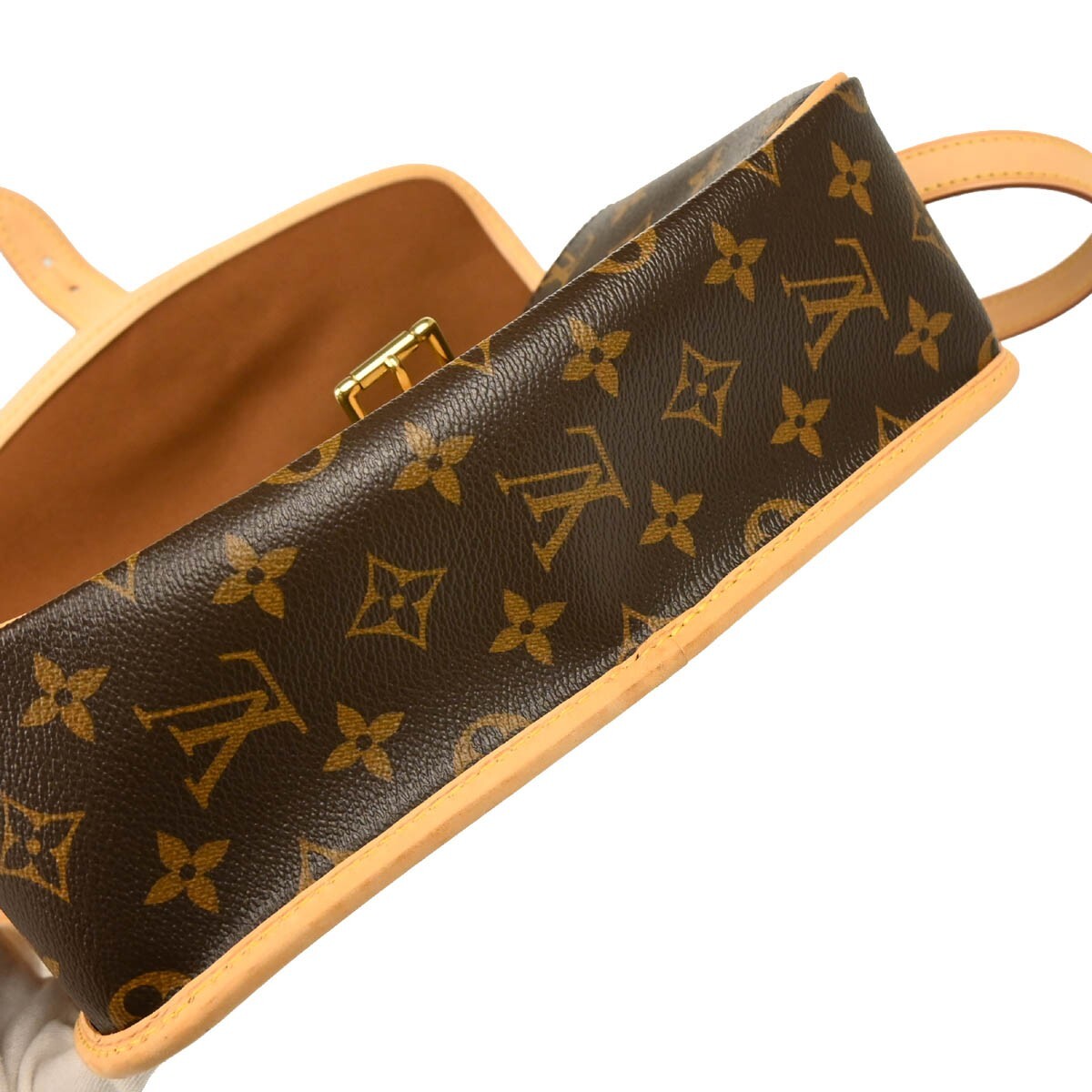 Louis Vuitton Sologne Handbag Monogram Canvas Brown Canvas Shoulder Bag Bag (Pre-Owned)