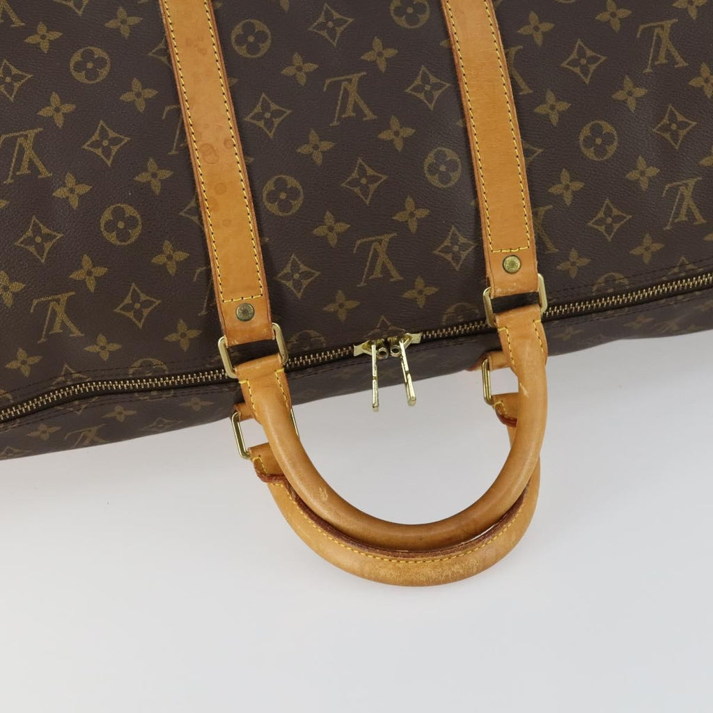 Louis Vuitton Keepall Bag Monogram Canvas Brown Canvas Travel Bag Bag (Pre-Owned)