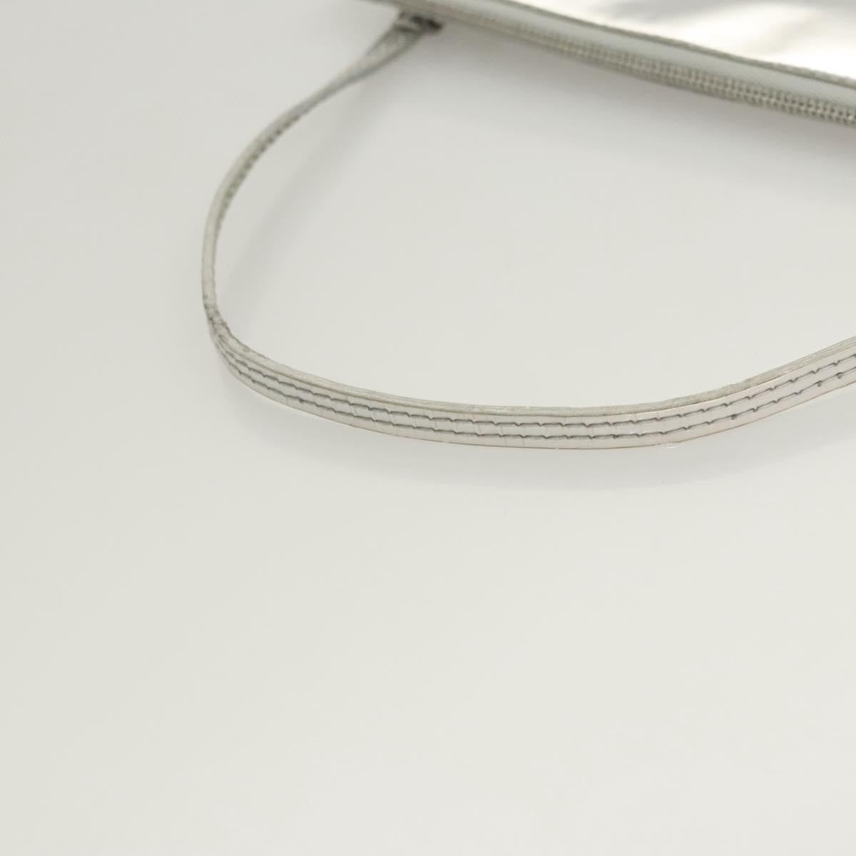 Louis Vuitton Pochette Plate Monogram Mirror Silver Patent_Leather Clutche & Pouche Bag (Pre-Owned)