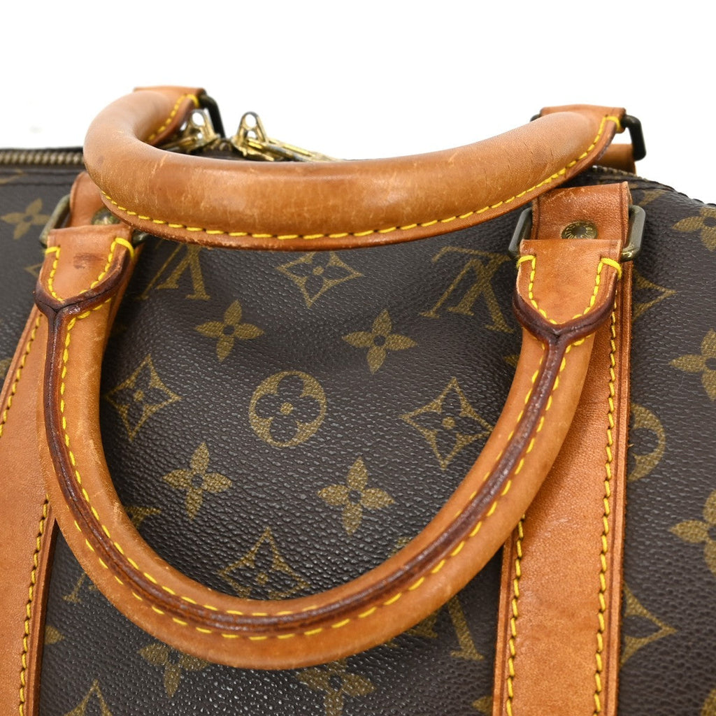 Louis Vuitton Keepall Bag Monogram Canvas Brown Canvas Travel Bag Bag (Pre-Owned)