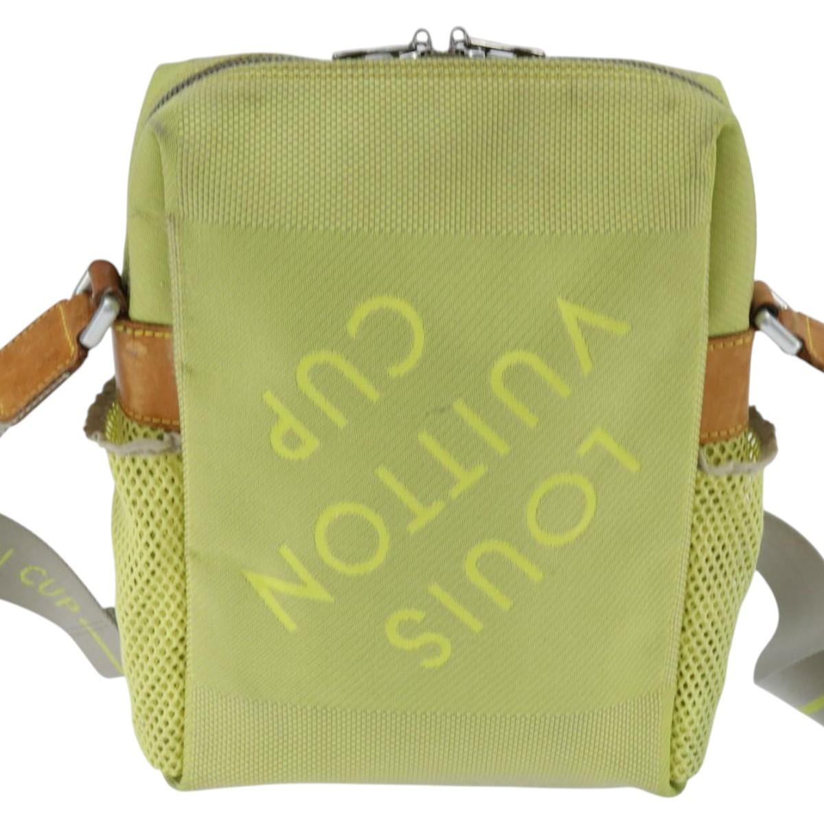 Louis Vuitton Cup Weathery Bag Damier Geant Canvas Yellow Canvas Shoulder Bag Bag (Pre-Owned)