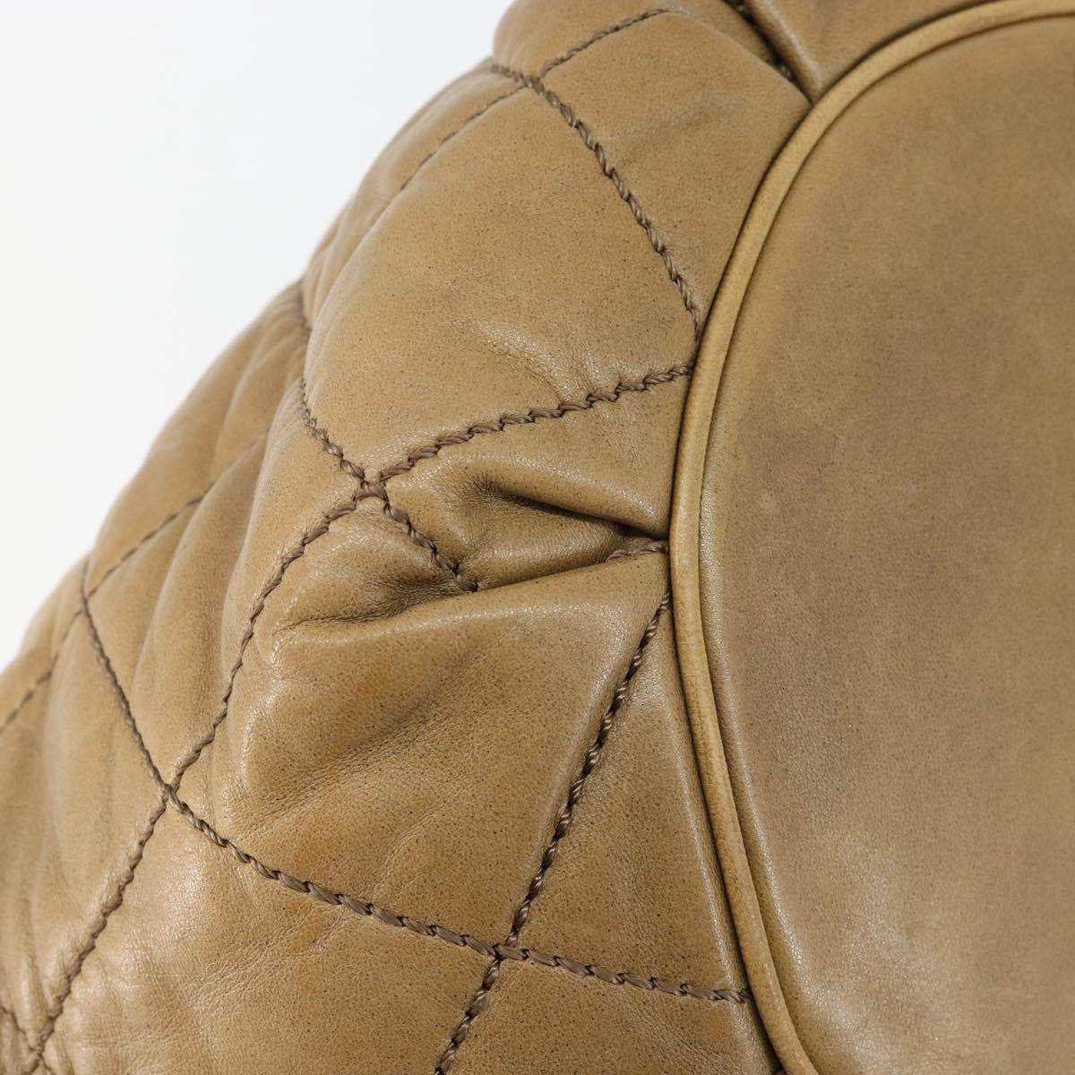 Chanel Cloudy Bundle Hobo Quilted Lambskin Brown Leather Bag (Pre-Owned)