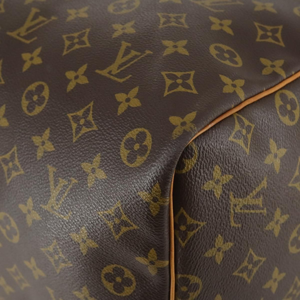 Louis Vuitton Keepall Bag Monogram Canvas Brown Canvas Travel Bag Bag (Pre-Owned)