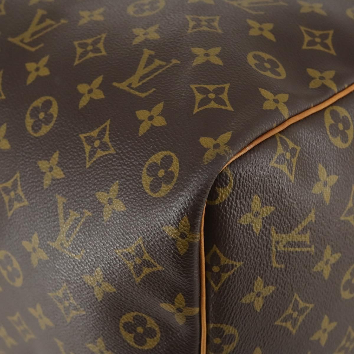 Louis Vuitton Keepall Bag Monogram Canvas Brown Canvas Travel Bag Bag (Pre-Owned)