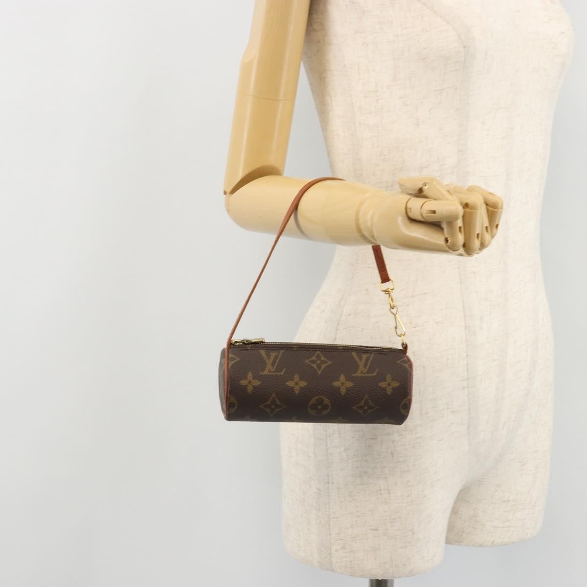 Louis Vuitton Papillon Pochette Monogram Canvas Brown Canvas Clutche & Pouche Bag (Pre-Owned)