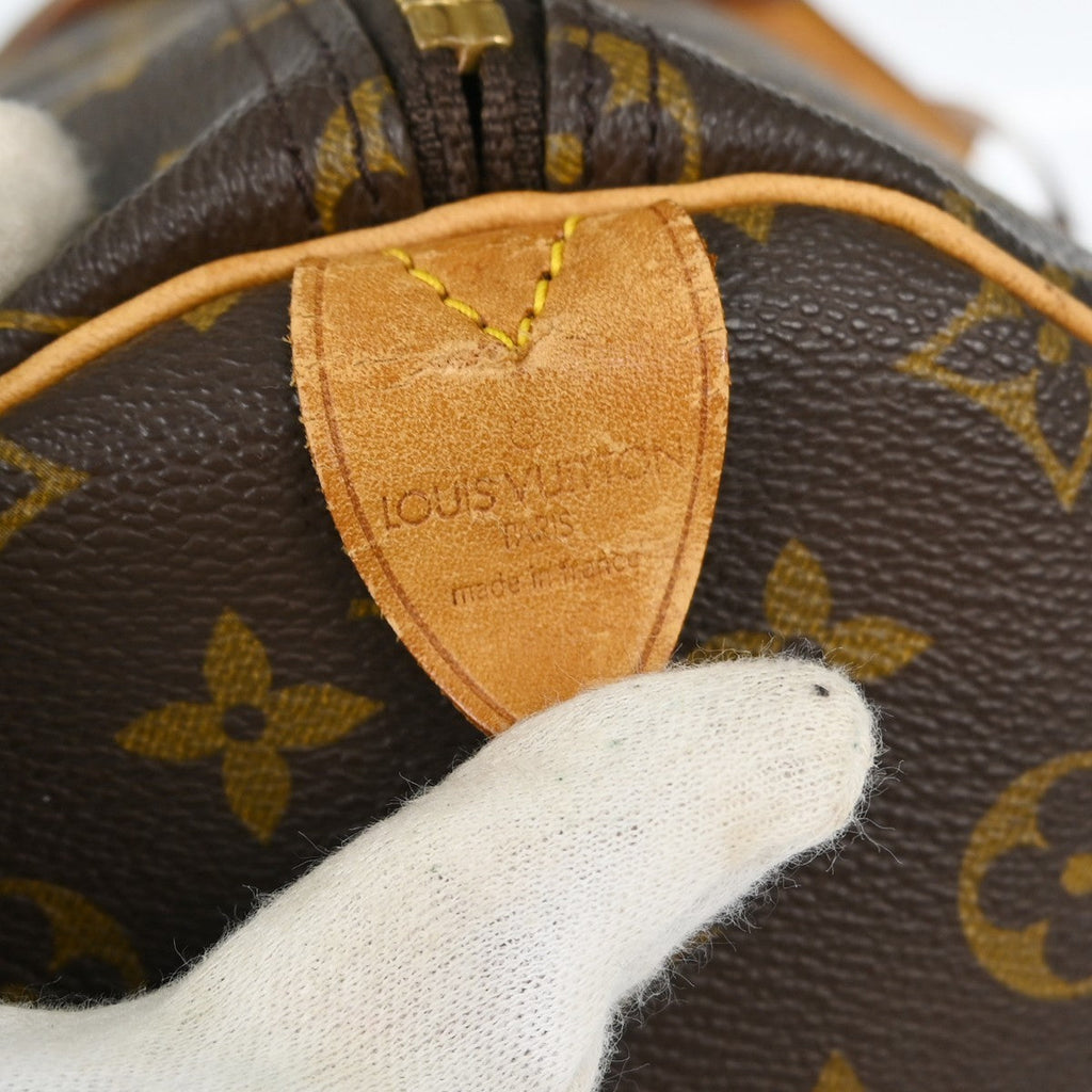 Louis Vuitton Keepall Bag Monogram Canvas Brown Canvas Travel Bag Bag (Pre-Owned)
