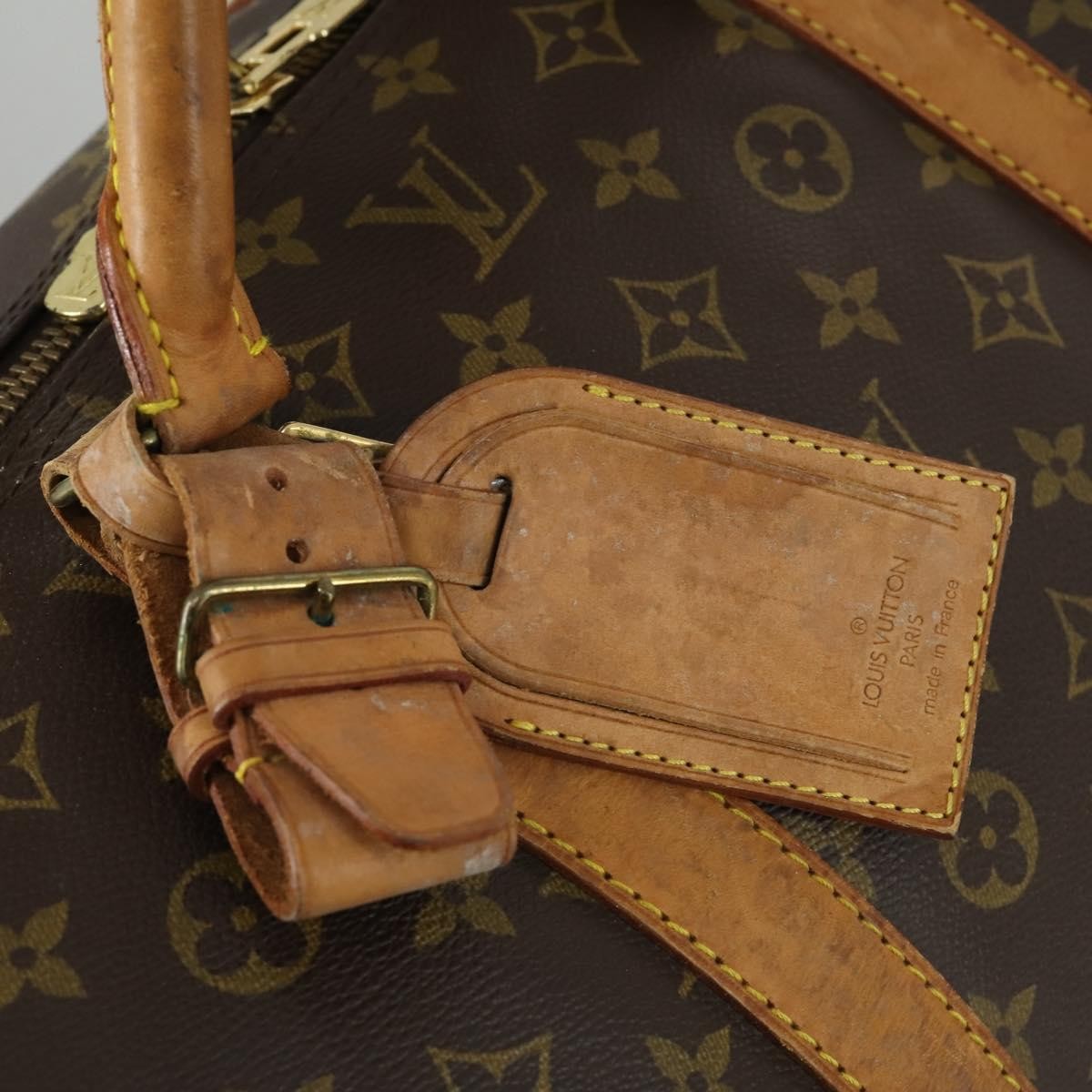 Louis Vuitton Keepall Bandouliere Bag Monogram Canvas Brown Canvas Travel Bag Bag (Pre-Owned)