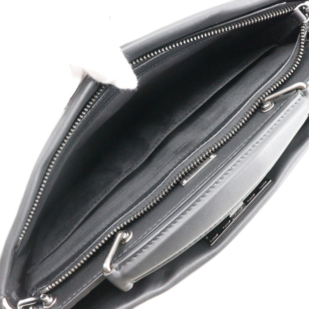 Fendi Peekaboo Iconic Fit Bag Leather Black Leather Briefcase Bag (Pre-Owned)