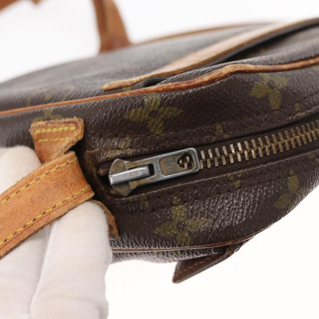 Louis Vuitton Jeune Fille Handbag Monogram Canvas Brown Canvas Shoulder Bag Bag (Pre-Owned)
