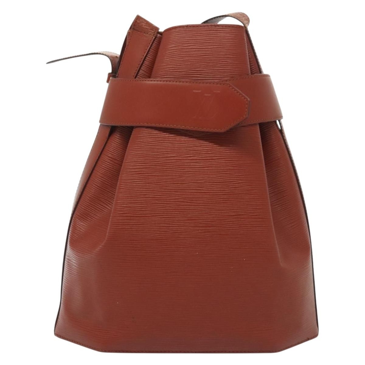 Louis Vuitton Vintage Sac D'epaule Handbag Epi Leather Brown Leather Bag (Pre-Owned)