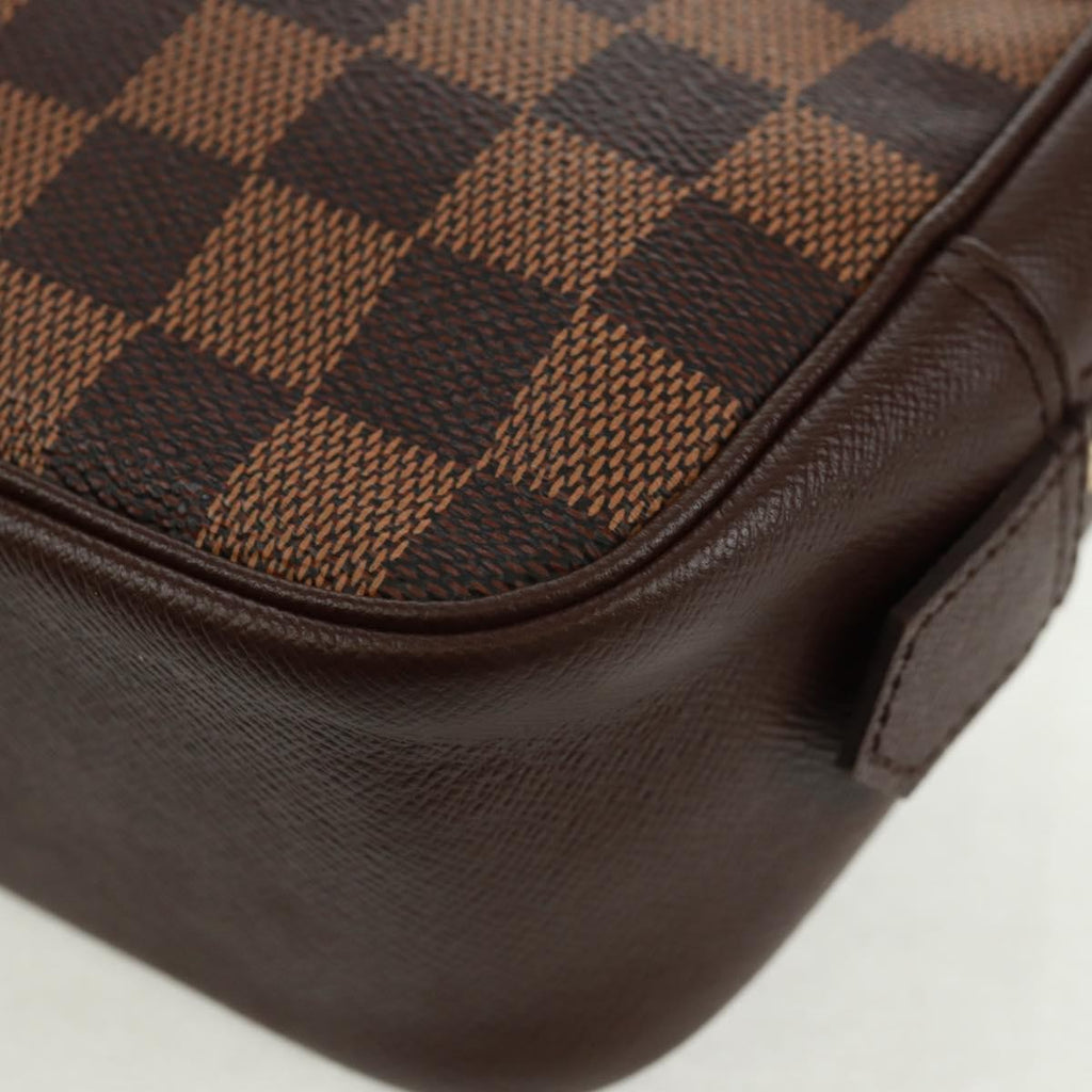 Louis Vuitton Trousse Toilette Damier Canvas Brown Canvas Clutche & Pouche Bag (Pre-Owned)