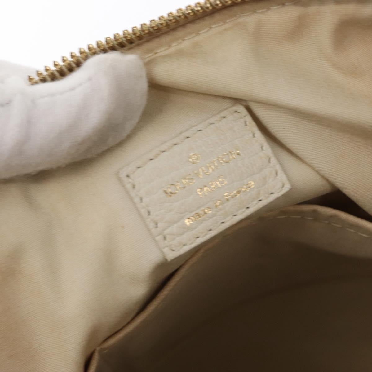 Louis Vuitton Marina Handbag Mini Lin Croisette Beige Canvas Handbag (Pre-Owned)