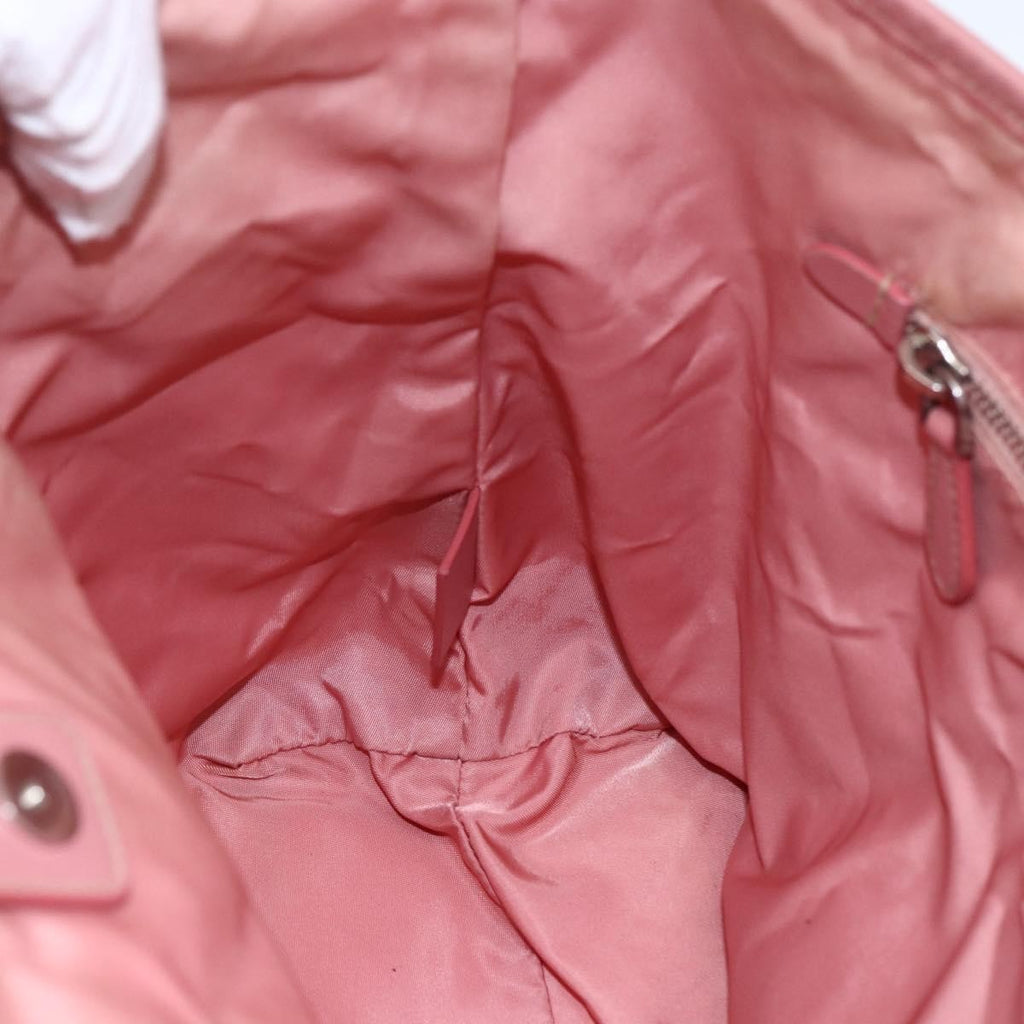 Prada Vintage Tote Tessuto Pink Nylon Tote Bag Bag (Pre-Owned)
