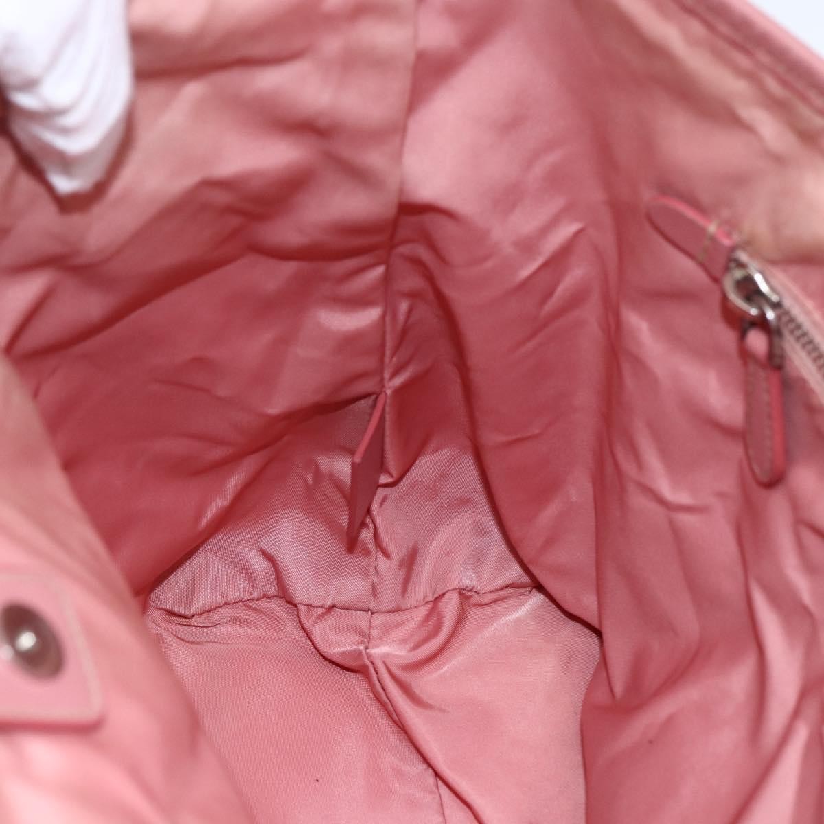 Prada Vintage Tote Tessuto Pink Nylon Tote Bag Bag (Pre-Owned)