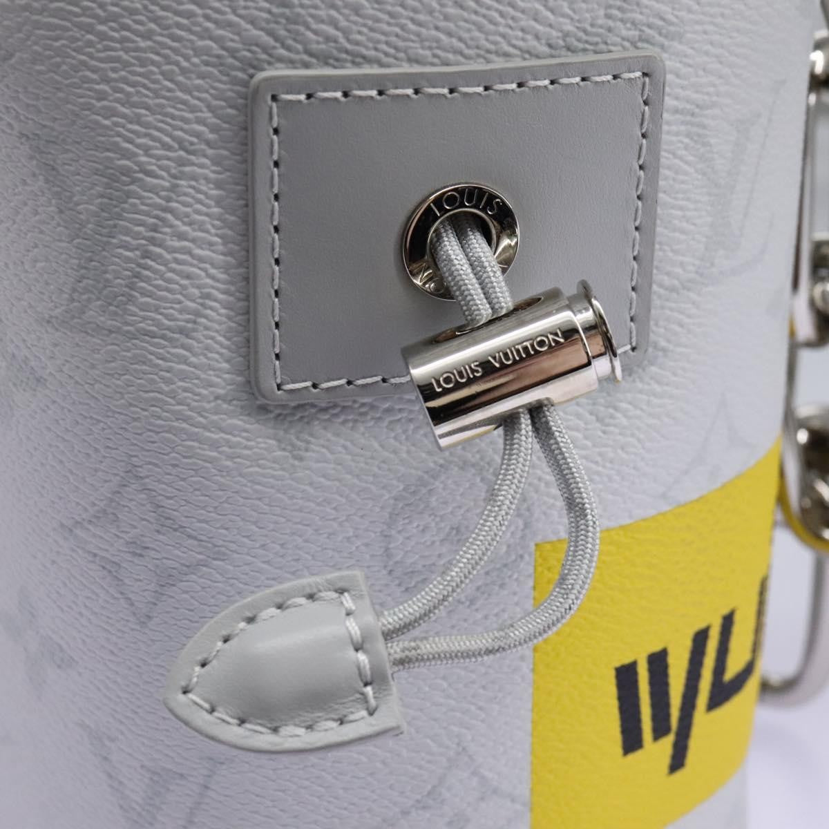 Louis Vuitton Chalk Nano Bag Limited Edition Logo Story Monogram Canvas Gray Canvas Clutche & Pouche Bag (Pre-Owned)