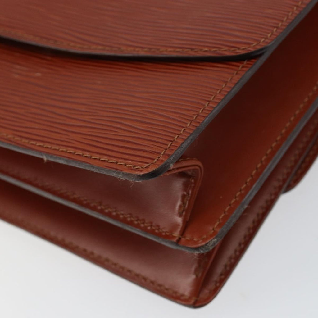 Louis Vuitton Grenelle Shoulder Bag Epi Leather Brown Leather Shoulder Bag Bag (Pre-Owned)