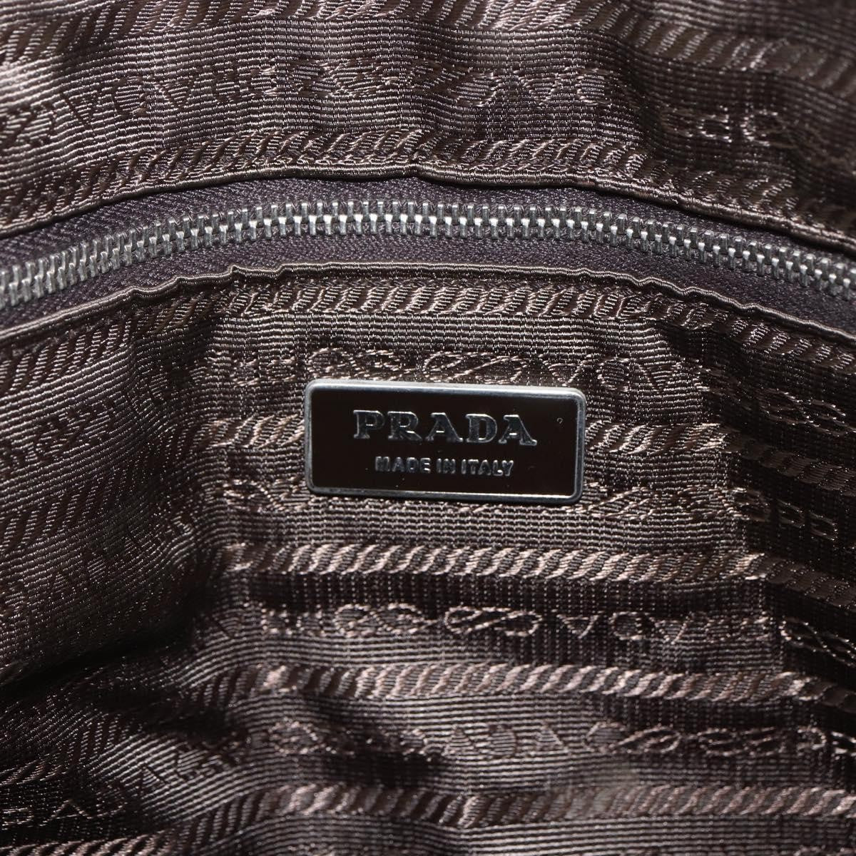 Prada Vintage Handbag Canvas Beige Canvas Handbag (Pre-Owned)