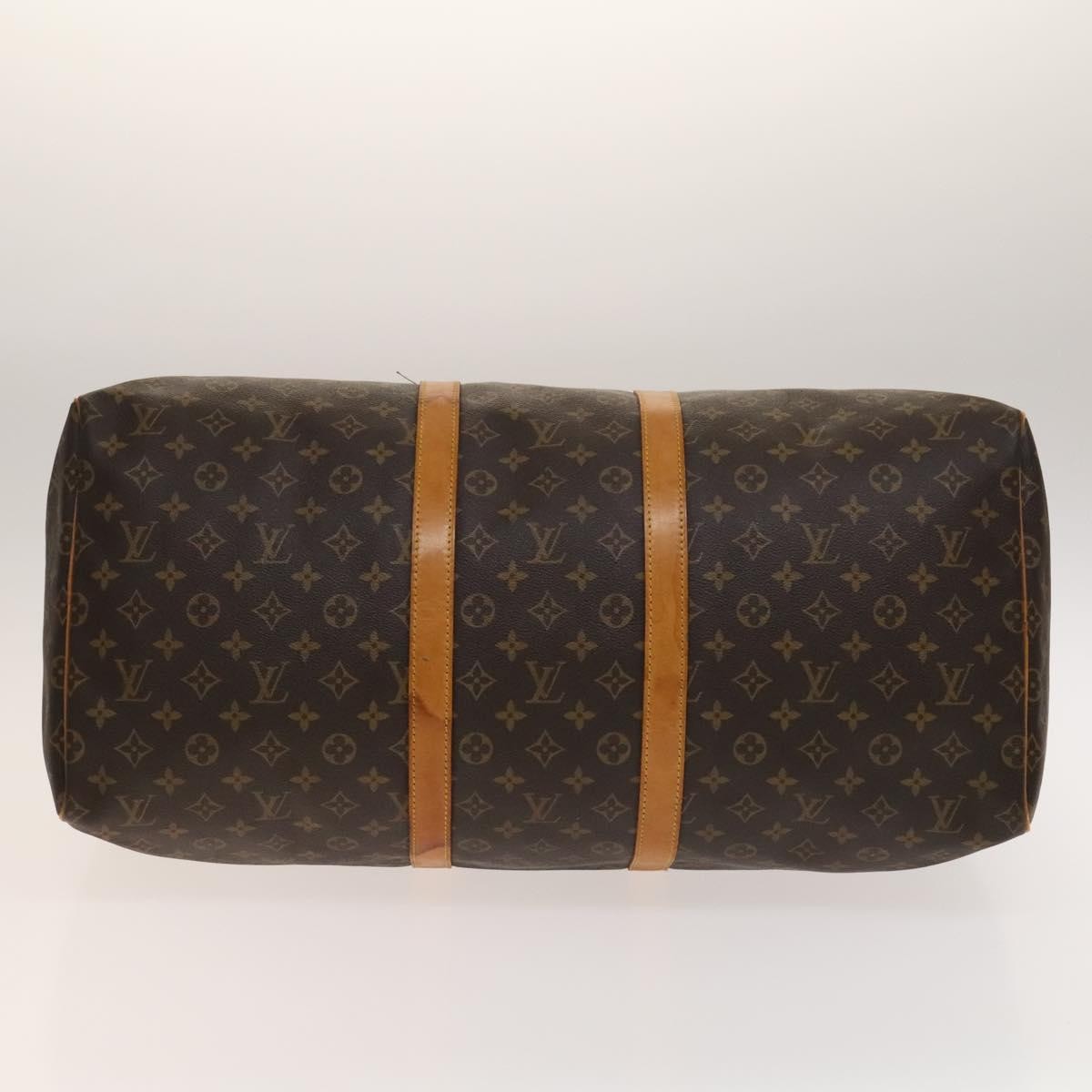 Louis Vuitton Keepall Bag Monogram Canvas Brown Canvas Travel Bag Bag (Pre-Owned)