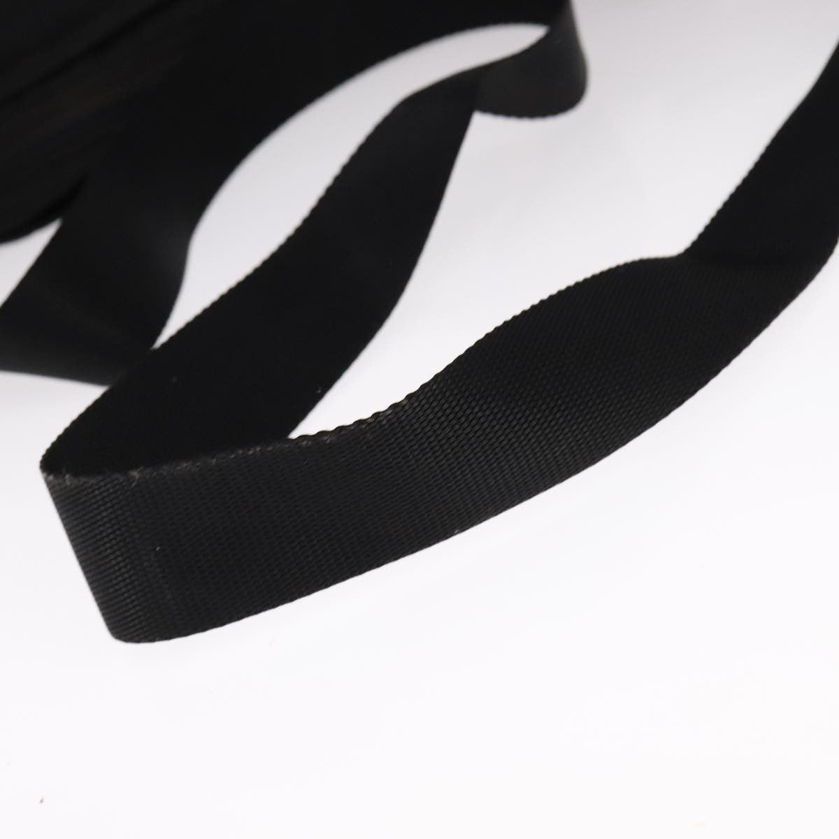 Prada Flat Messenger Bag Tessuto Black Nylon Shoulder Bag Bag (Pre-Owned)
