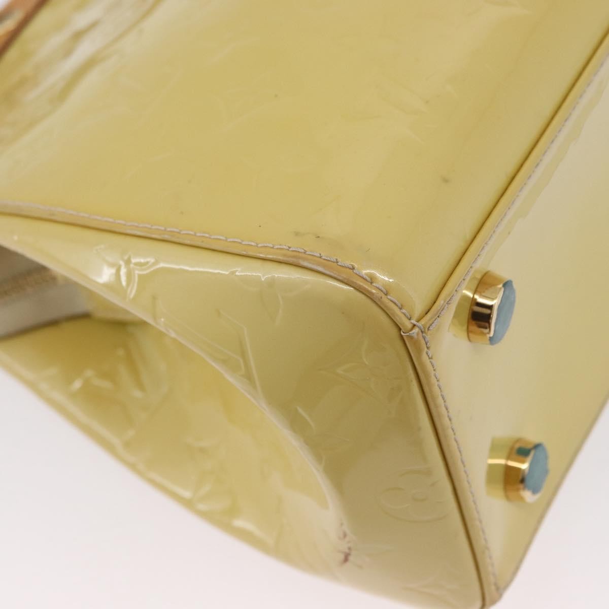 Louis Vuitton Brea Handbag Monogram Vernis Yellow Patent_Leather Handbag (Pre-Owned)