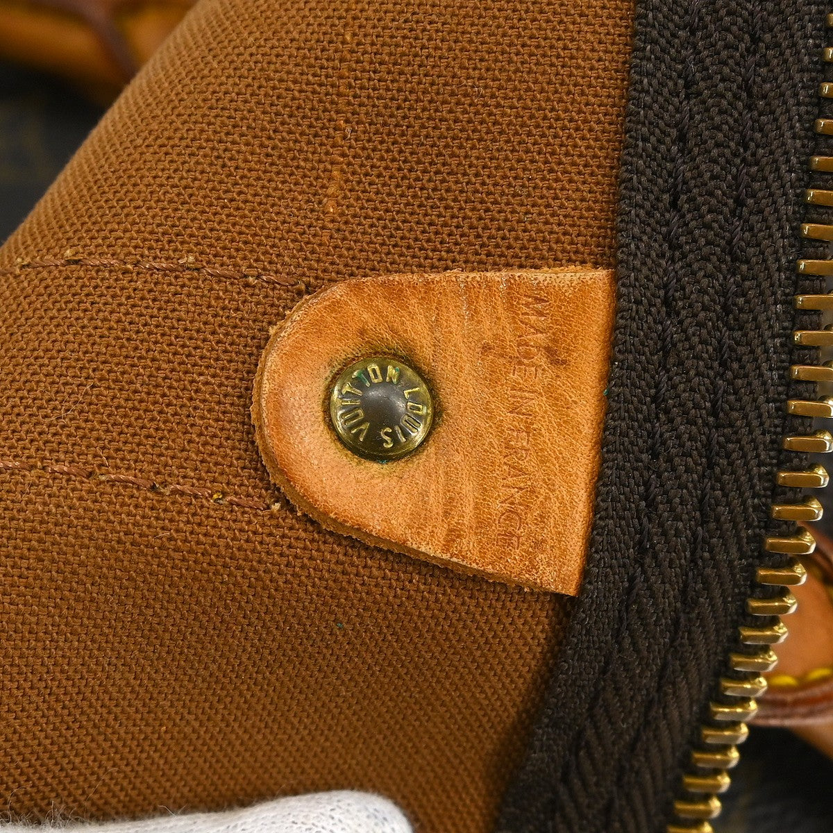 Louis Vuitton Keepall Bag Monogram Canvas Brown Canvas Travel Bag Bag (Pre-Owned)