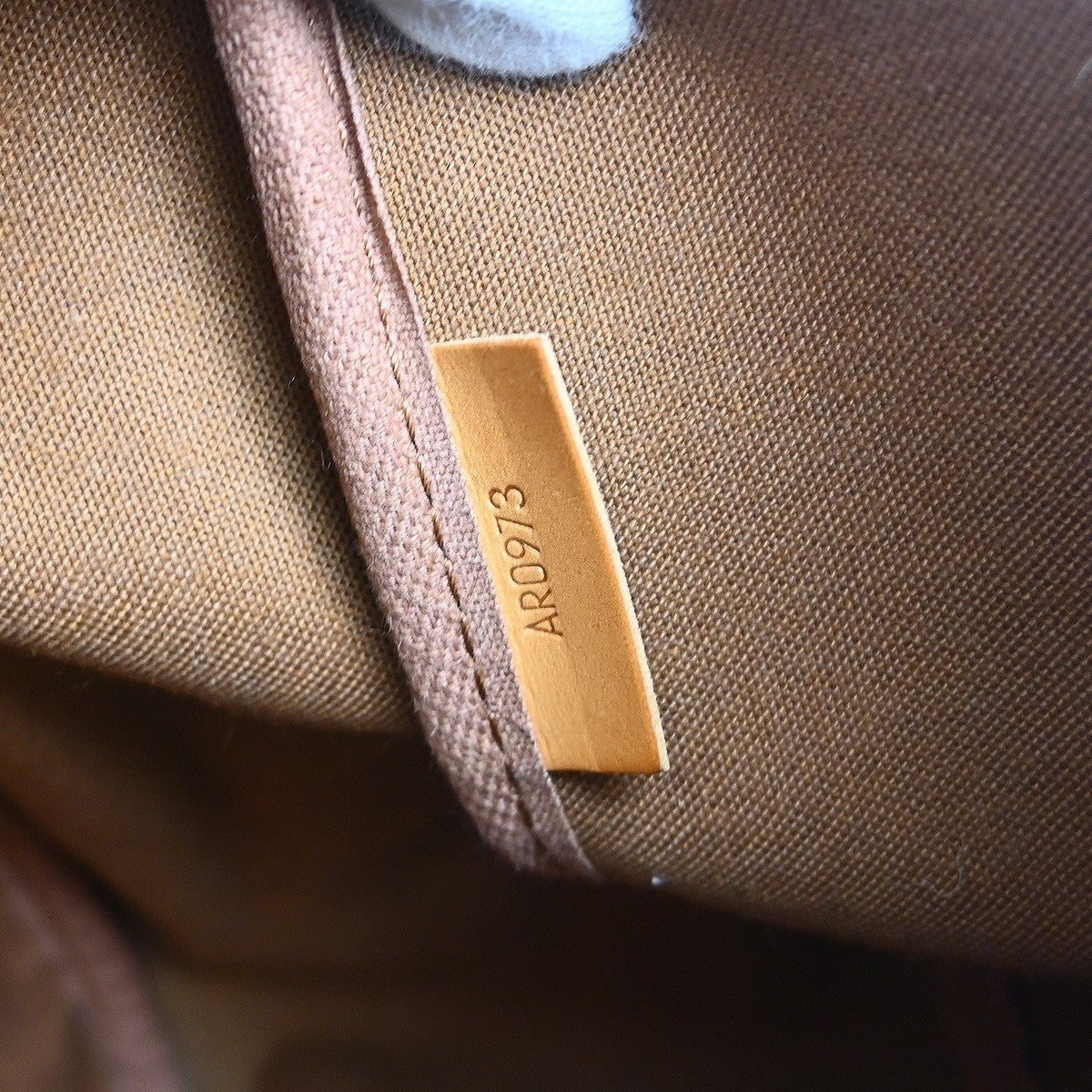 Louis Vuitton Saumur Handbag Monogram Canvas Brown Canvas Shoulder Bag Bag (Pre-Owned)