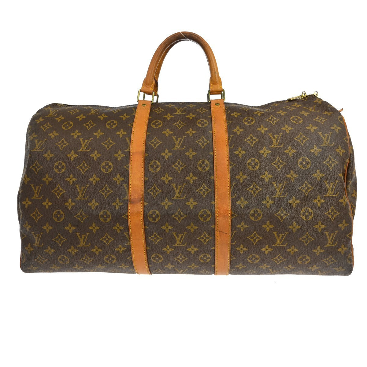 Louis Vuitton Keepall Bag Monogram Canvas Brown Canvas Travel Bag Bag (Pre-Owned)