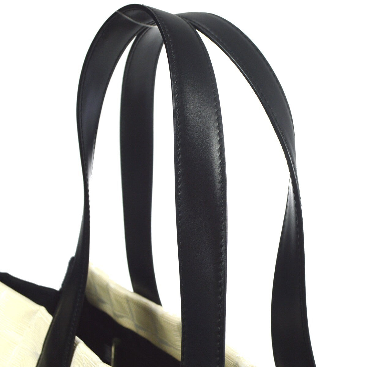 Chanel Travel Line Tote Nylon White Nylon Tote Bag Bag (Pre-Owned)