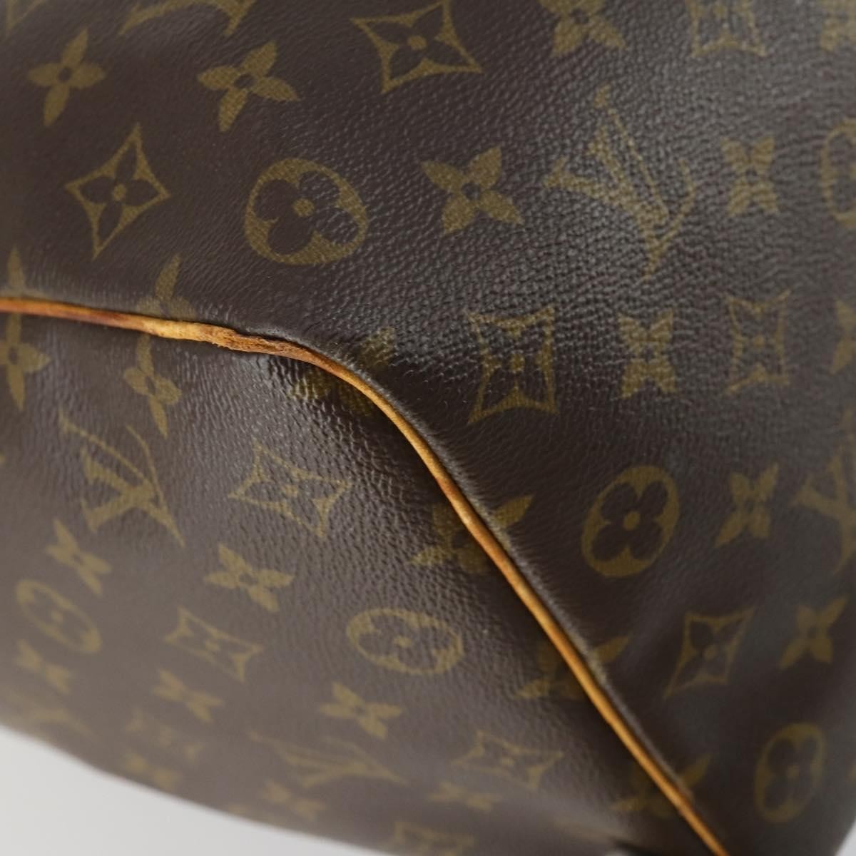 Louis Vuitton Keepall Bag Monogram Canvas Brown Canvas Travel Bag Bag (Pre-Owned)