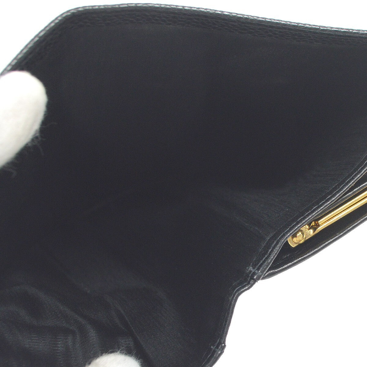 Chanel Timeless Cc French Wallet Caviar Black Leather Wallets Accessory (Pre-Owned)