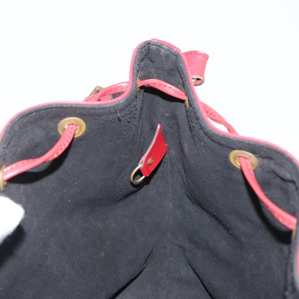 Louis Vuitton Petit Noe Handbag Epi Leather Red Leather Shoulder Bag Bag (Pre-Owned)