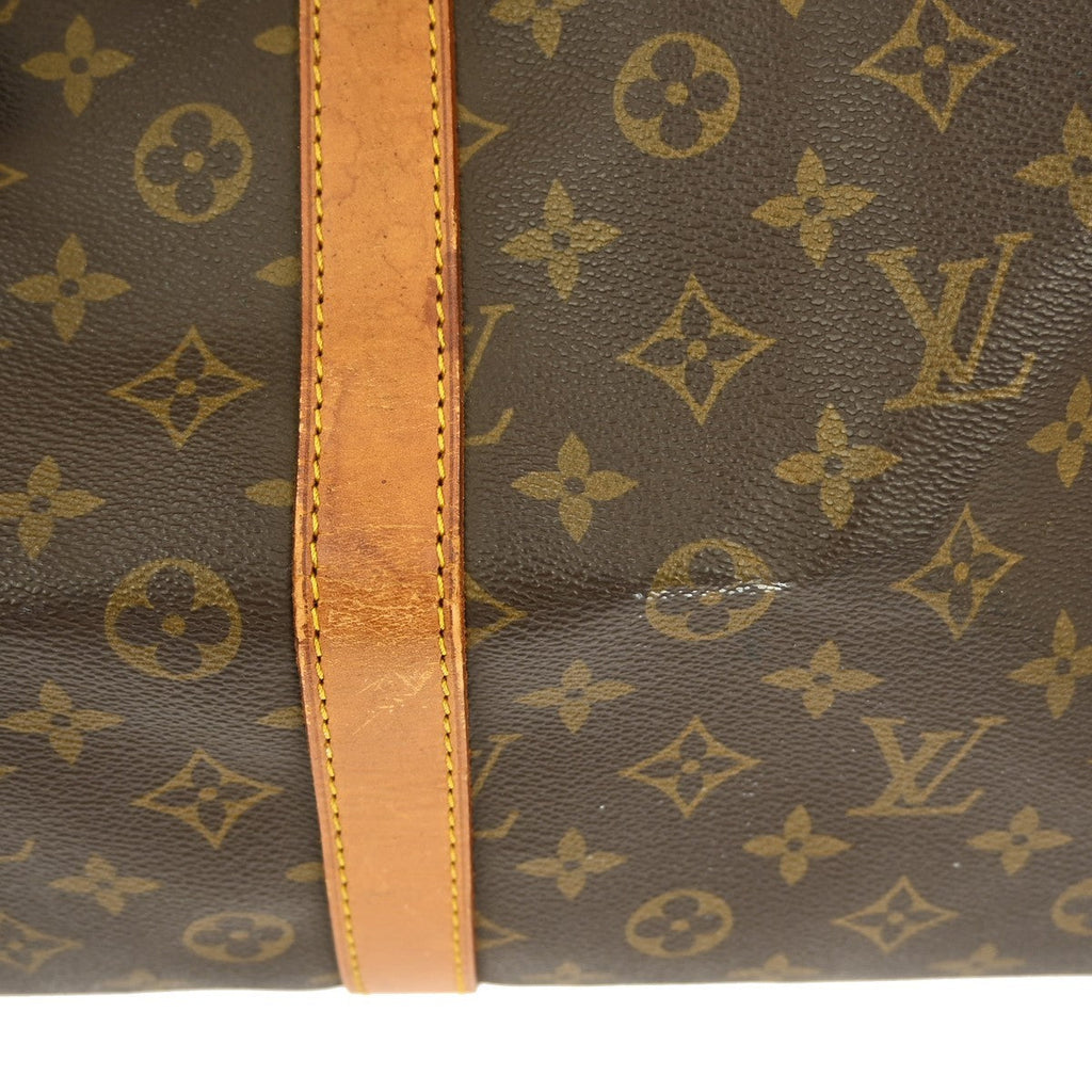 Louis Vuitton Keepall Bag Monogram Canvas Brown Canvas Travel Bag Bag (Pre-Owned)