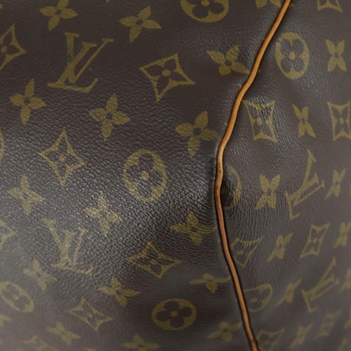 Louis Vuitton Keepall Bag Monogram Canvas Brown Canvas Travel Bag Bag (Pre-Owned)