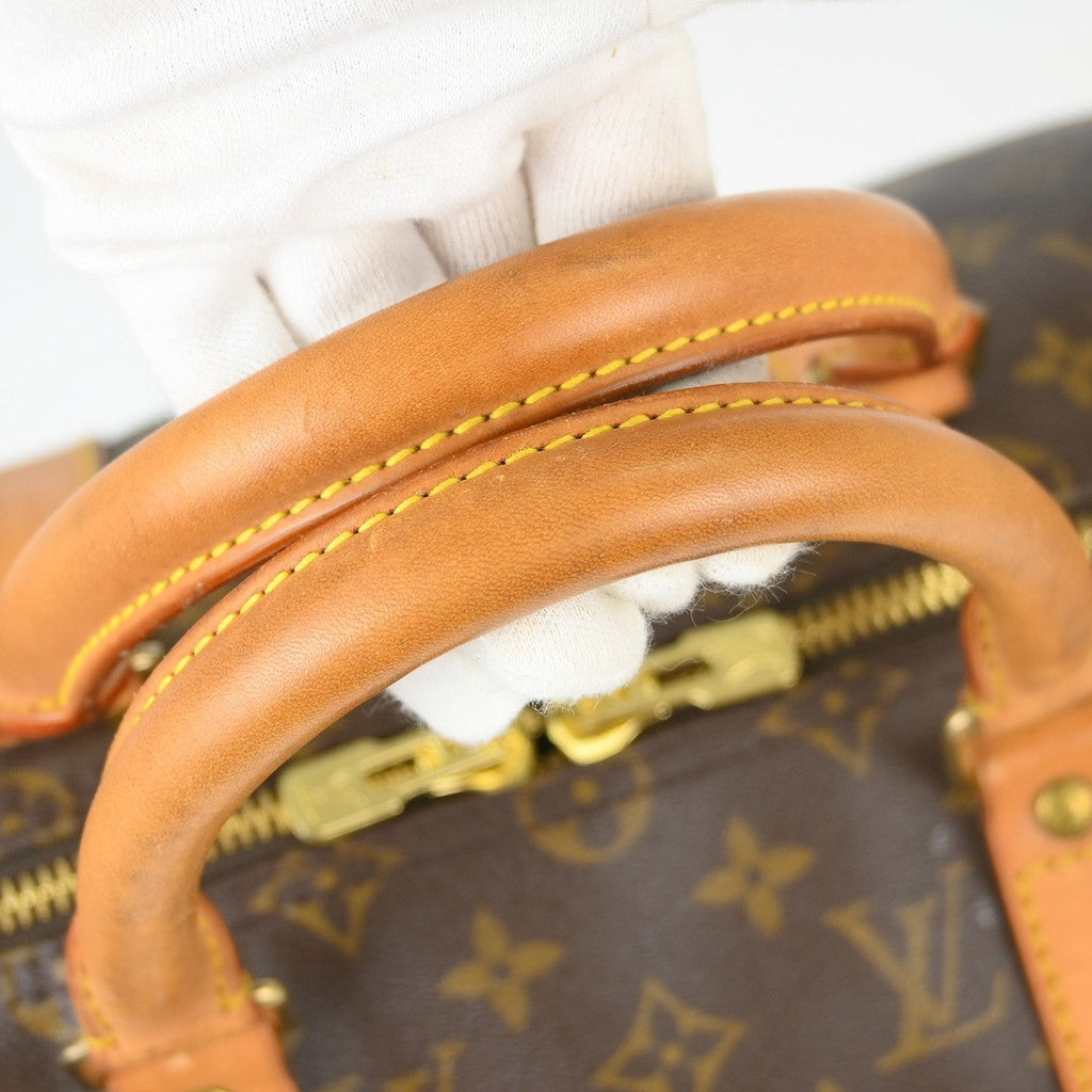 Louis Vuitton Keepall Bag Monogram Canvas Brown Canvas Travel Bag Bag (Pre-Owned)
