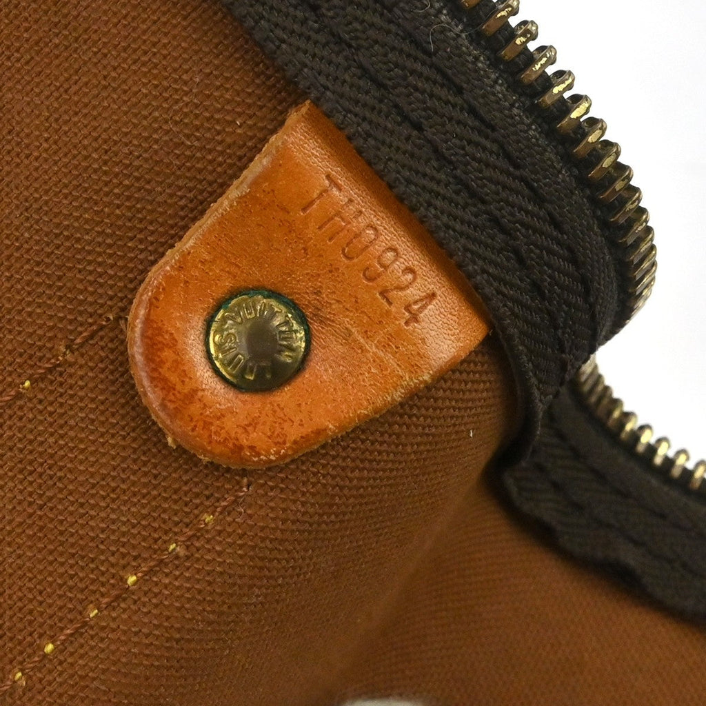 Louis Vuitton Keepall Bandouliere Bag Monogram Canvas Brown Canvas Travel Bag Bag (Pre-Owned)