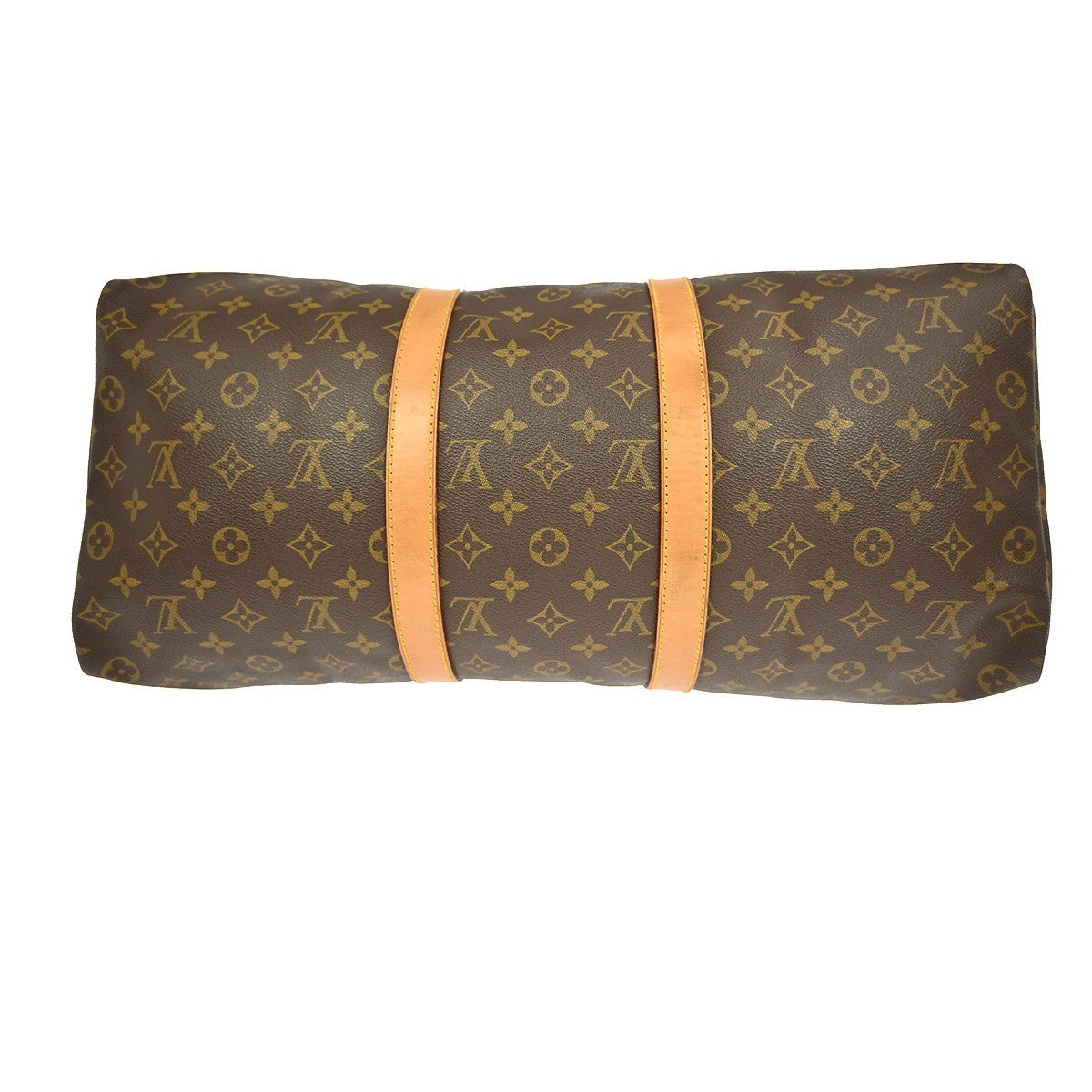Louis Vuitton Keepall Bag Monogram Canvas Brown Canvas Travel Bag Bag (Pre-Owned)