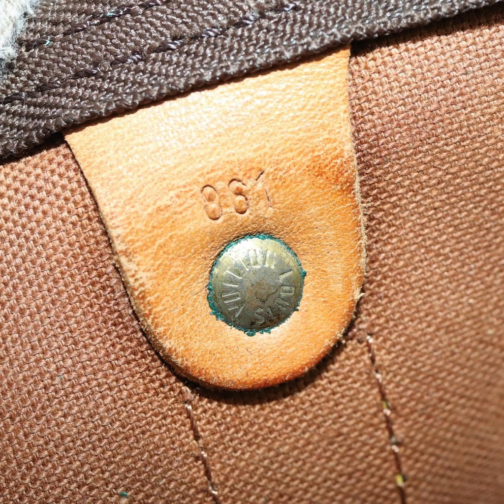 Louis Vuitton Keepall Bag Monogram Canvas Brown Canvas Travel Bag Bag (Pre-Owned)