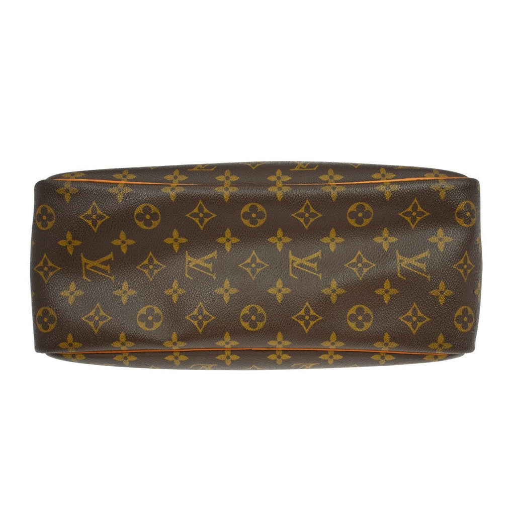 Louis Vuitton Deauville Handbag Monogram Canvas Brown Canvas Handbag (Pre-Owned)