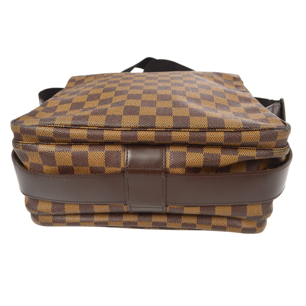 Louis Vuitton Naviglio Handbag Damier Brown Canvas Shoulder Bag Bag (Pre-Owned)